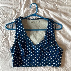 Zara Polka Dot crop top